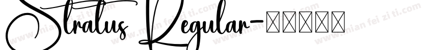 Stratus Regular字体转换